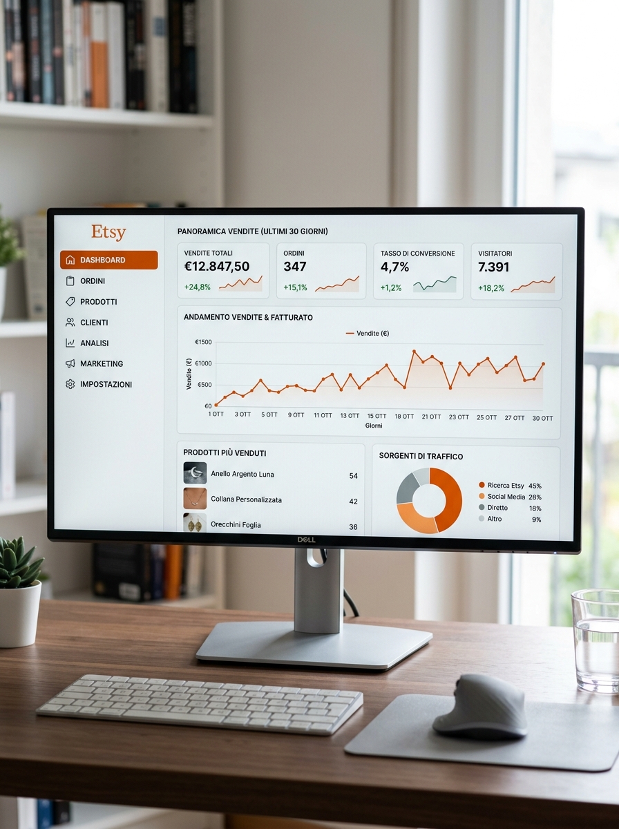 Negozio Etsy o dashboard