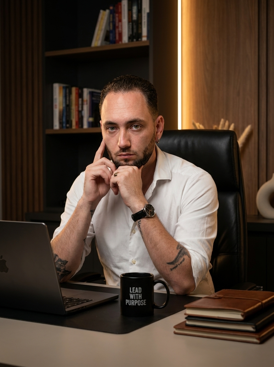 Ritratto di Michele Taverna nel suo ufficio